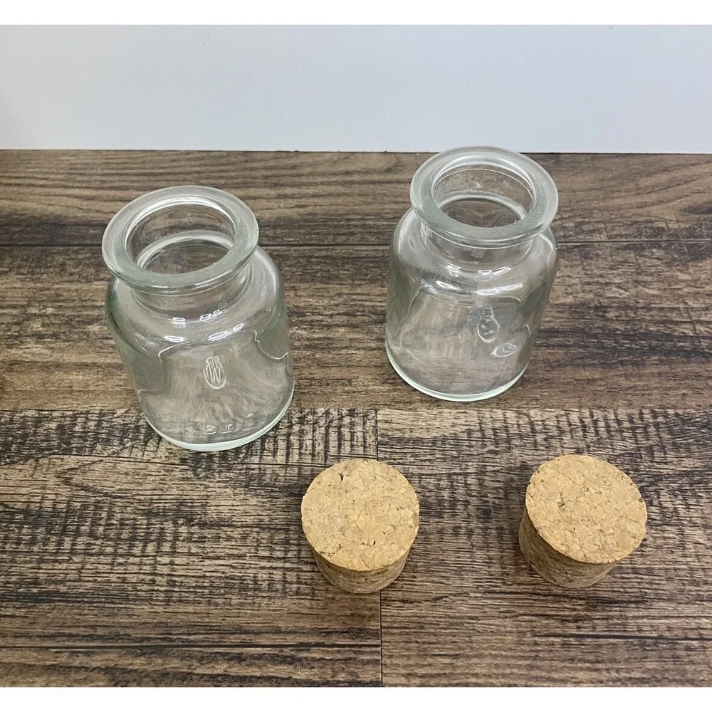 Lot Of 2 Vintage Clear 3